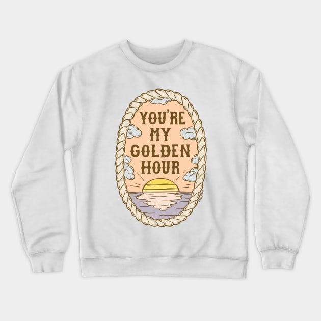 GOLDEN HOUR Crewneck Sweatshirt by sagepizza